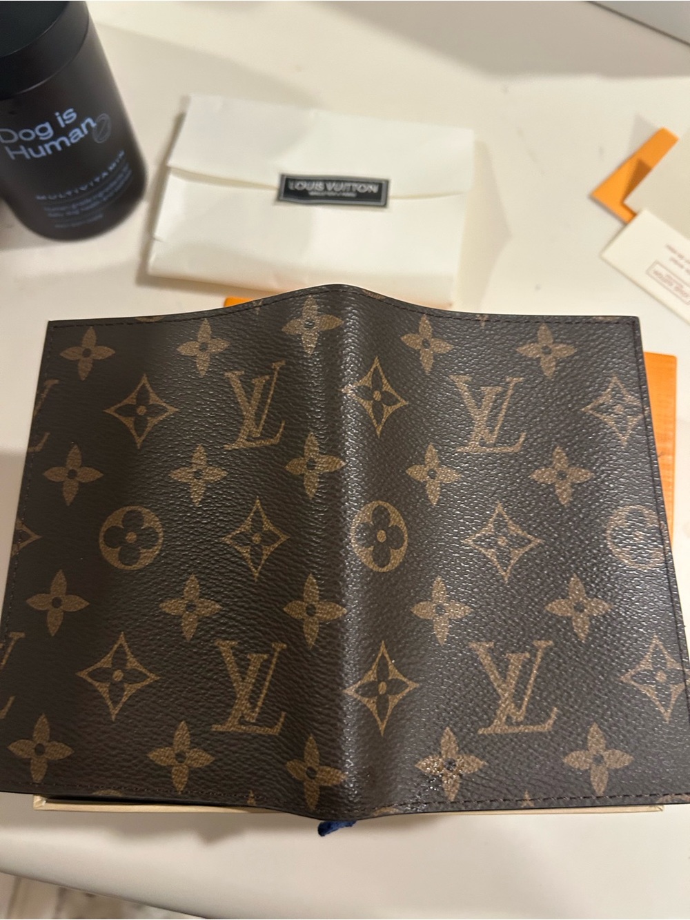 Louis Vuitton Monogram Passport Holder - Dark Brown with Tan Monogram - Picture 11 of 13